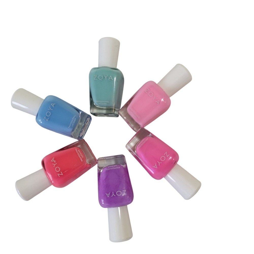 Zoya Nail Lacquer Lot 6 Boo Capri Paisley Loni Yohanna Candy Beachy Brights 2025